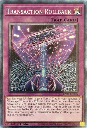 Transaction Rollback (PCR) (RA04-EN105) - Quarter Century Stampede Collector's Rare 1st Edition