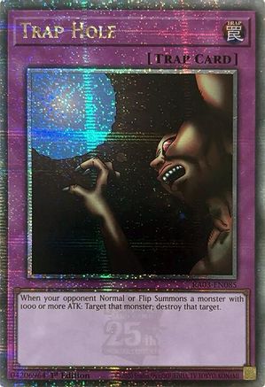 Trap Hole (Quarter Century Secret Rare) (RA03-EN085) - Quarter Century Bonanza Quarter Century Secret Rare 1st Edition
