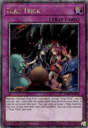 Trap Trick (Quarter Century Secret Rare) (RA03-EN078) - Quarter Century Bonanza Quarter Century Secret Rare 1st Edition