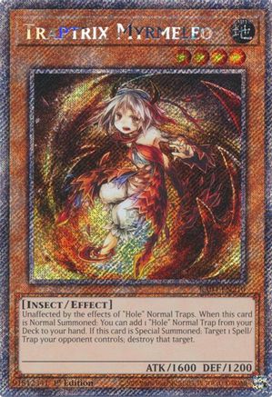 Traptrix Myrmeleo (Platinum Secret Rare) (RA04-EN210) - Quarter Century Stampede Platinum Secret Rare 1st Edition