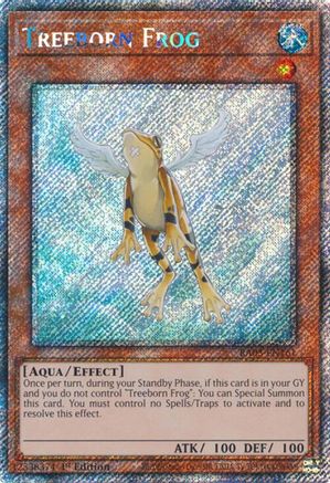 Treeborn Frog (Platinum Secret Rare) (RA03-EN161) - Quarter Century Bonanza Platinum Secret Rare 1st Edition