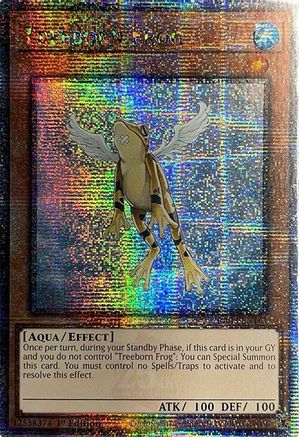 Treeborn Frog (Quarter Century Secret Rare) (RA03-EN161) - Quarter Century Bonanza Quarter Century Secret Rare 1st Edition