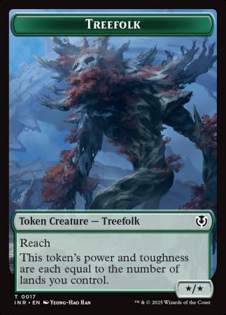 Treefolk // Emblem - Wrenn and Seven Double-Sided Token - 17 // 27