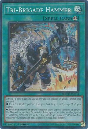 Tri-Brigade Hammer (DOOD-EN068) - Doom of Dimensions Super Rare 1st Edition