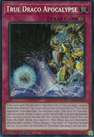 True Draco Apocalypse (BLMM-EN177) - Battles of Legend: Monster Mayhem Secret Rare 1st Edition