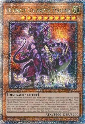 Ultimate Conductor Tyranno (Quarter Century Secret Rare) (RA04-EN287) - Quarter Century Stampede Quarter Century Secret Rare 1st Edition