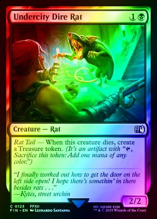 Undercity Dire Rat - 0123 - Foil