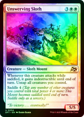 Unswerving Sloth - 0034 - Foil