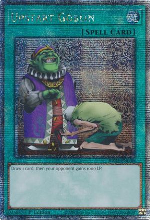 Upstart Goblin (Quarter Century Secret Rare) (RA03-EN096) - Quarter Century Bonanza Quarter Century Secret Rare 1st Edition