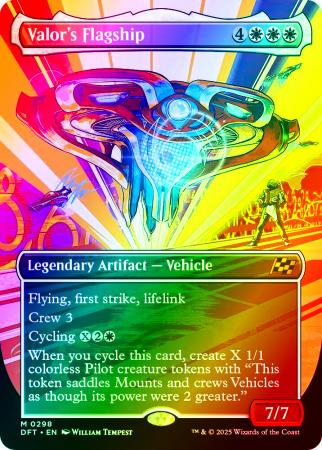 Valor's Flagship (Borderless) - 0298 - Foil
