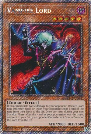 Vampire Lord (Platinum Secret Rare) (RA03-EN128) - Quarter Century Bonanza Platinum Secret Rare 1st Edition