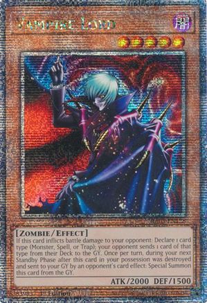 Vampire Lord (Quarter Century Secret Rare) (RA03-EN128) - Quarter Century Bonanza Quarter Century Secret Rare 1st Edition