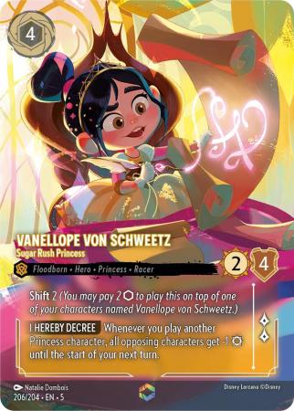Vanellope von Schweetz - Sugar Rush Princess - 206/204 - Enchanted Holofoil