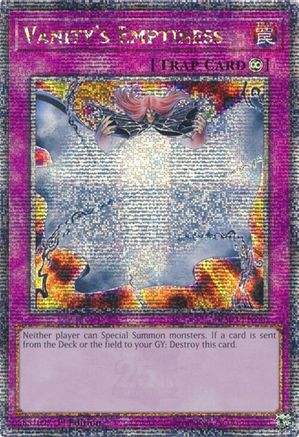 Vanity's Emptiness (Quarter Century Secret Rare) (RA03-EN246) - Quarter Century Bonanza Quarter Century Secret Rare 1st Edition