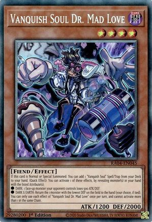 Vanquish Soul Dr. Mad Love (PCR) (RA04-EN045) - Quarter Century Stampede Collector's Rare 1st Edition