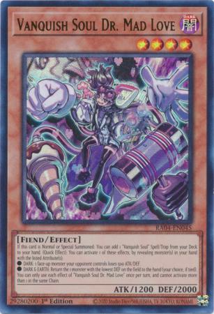Vanquish Soul Dr. Mad Love (UR) (RA04-EN045) - Quarter Century Stampede Ultra Rare 1st Edition
