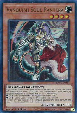 Vanquish Soul Pantera (UR) (RA04-EN044) - Quarter Century Stampede Ultra Rare 1st Edition