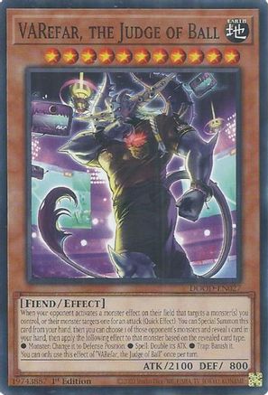 VARefar, the Judge of Ball (DOOD-EN027) - Doom of Dimensions Common / Short Print 1st Edition