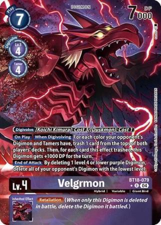 Velgrmon (Alternate Art) - BT18-079 R - Rare