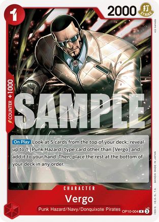 Vergo - OP10-004 - Rare Foil