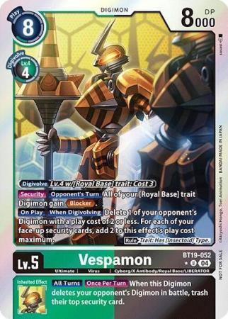 Vespamon (Release Special Booster 2.0: Box Promotion Pack) - BT19-052 U - Uncommon
