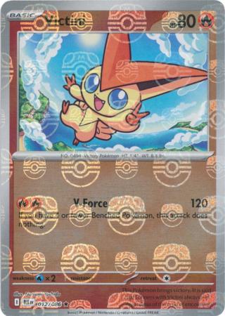 Victini (Master Ball Pattern) - 012/086 - Reverse Holo Rare