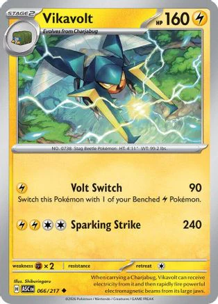 Vikavolt 066/217  - Reverse Holofoil ME Ascended Heroes - Uncommon