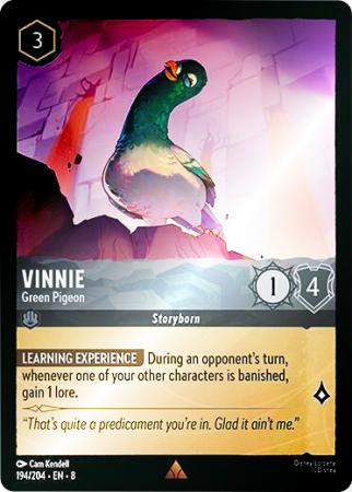 Vinnie - Green Pigeon - 194/204 - Rare Cold Foil