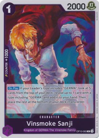Vinsmoke Sanji - OP10-063 - Rare Foil