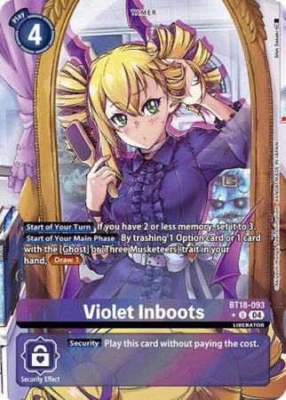 Violet Inboots - BT18-093 (Alternate Art) - BT18-093 U - Uncommon