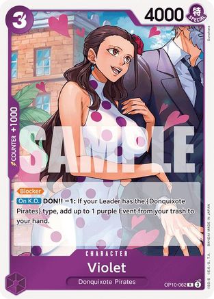 Violet - OP10-062 - Rare Foil