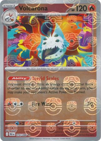 Volcarona (Master Ball Pattern) - 019/086 - Reverse Holo Rare