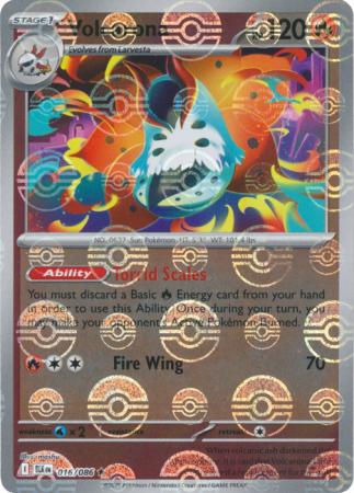 Volcarona (Poke Ball Pattern) - 019/086 - Reverse Holo Rare