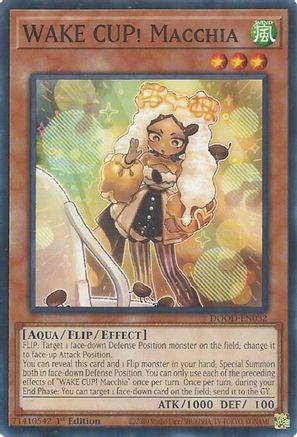 WAKE CUP! Macchia (DOOD-EN032) - Doom of Dimensions Common / Short Print 1st Edition