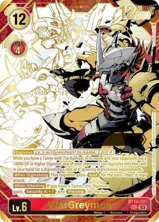 WarGreymon (Rare Pull) - BT14-101 SEC - Secret Rare
