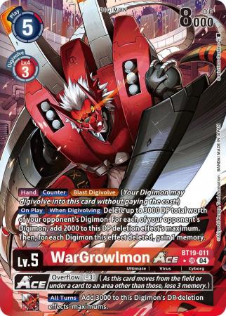 WarGrowlmon ACE (Alternate Art) - BT19-011 SR - Super Rare