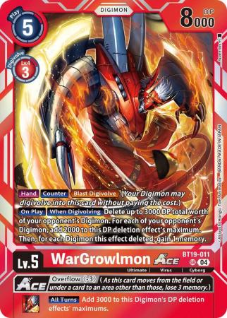 WarGrowlmon ACE - BT19-011 SR - Super Rare