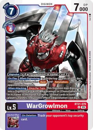 WarGrowlmon - BT21-076 U - Uncommon