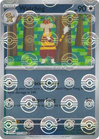 Watchog (Poke Ball Pattern) - 073/086 - Uncommon Reverse Holo