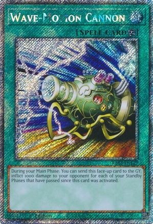 Wave-Motion Cannon (Platinum Secret Rare) (RA03-EN127) - Quarter Century Bonanza Platinum Secret Rare 1st Edition
