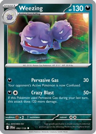 Weezing - 092/159 - Uncommon Reverse Holo