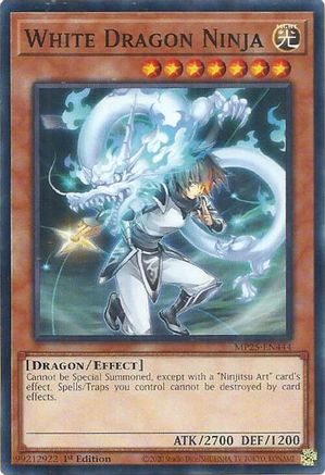 White Dragon Ninja (MP25-EN444) - 2025 Mega-Pack Common / Short Print 1st Edition