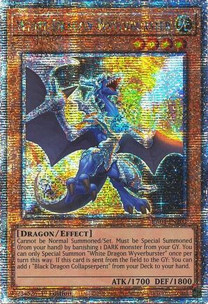 White Dragon Wyverburster (Quarter Century Secret Rare) (RA04-EN203) - Quarter Century Stampede Quarter Century Secret Rare 1st Edition
