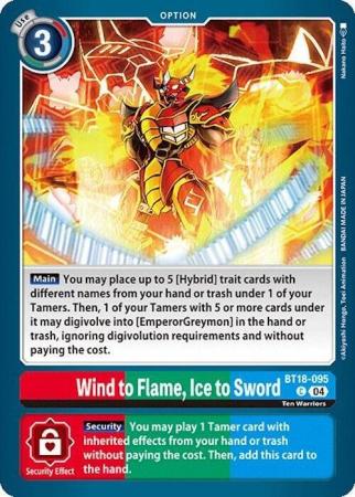 Wind to Flame, Ice to Sword - BT18-095 C - Common