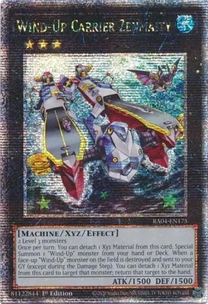 Wind-Up Carrier Zenmaity (Quarter Century Secret Rare) (RA04-EN175) - Quarter Century Stampede Quarter Century Secret Rare 1st Edition
