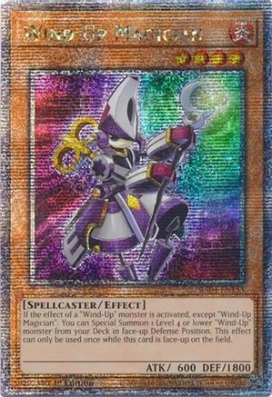 Wind-Up Magician (Quarter Century Secret Rare) (RA04-EN153) - Quarter Century Stampede Quarter Century Secret Rare 1st Edition