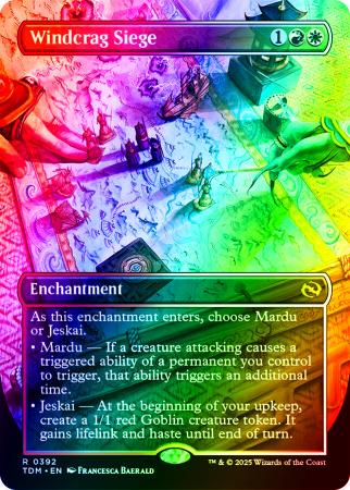 Windcrag Siege (Borderless) - 0392 - Foil