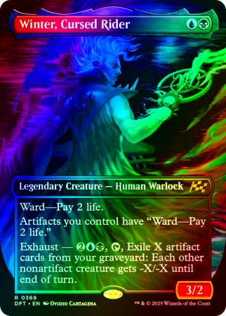 Winter, Cursed Rider (Borderless) - 0369 - Foil