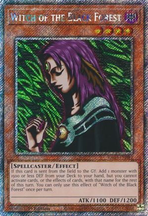 Witch of the Black Forest (Platinum Secret Rare) (RA03-EN091) - Quarter Century Bonanza Platinum Secret Rare 1st Edition