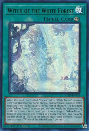 Witch of the White Forest (ALIN-EN058) - Alliance Insight Ultra Rare 1st Edition